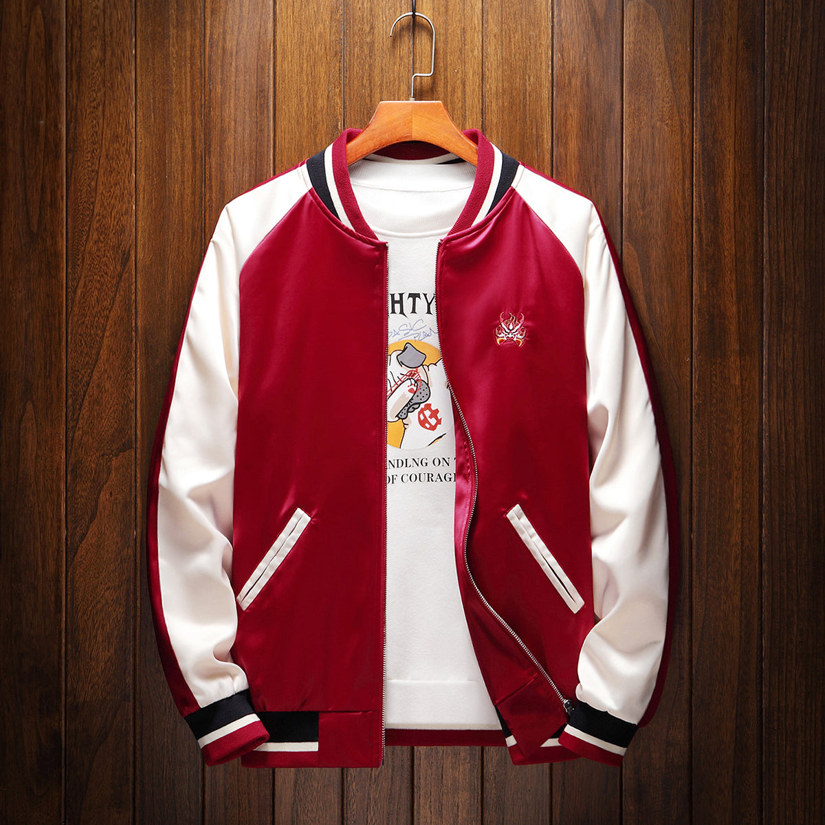 Crimson Raijin Samurai Sukajan Jacket