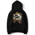 Double Koi & Dragon Embroidered Sukajan Hoodie