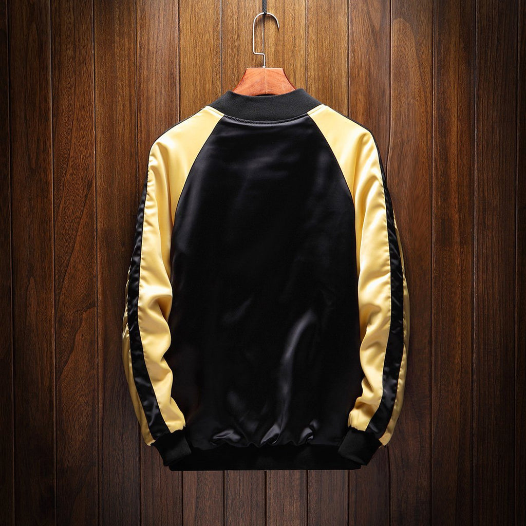 Flowers & Crane Sukajan Souvenir Jacket [Reversible]