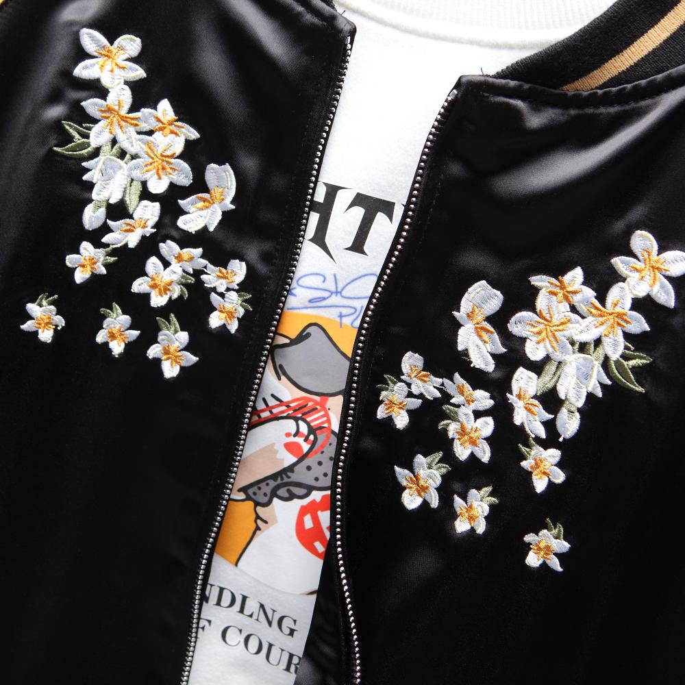 Flowers & Crane Sukajan Souvenir Jacket [Reversible]