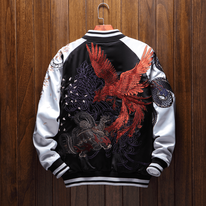 Four Legendary Creatures Sukajan Souvenir Jacke