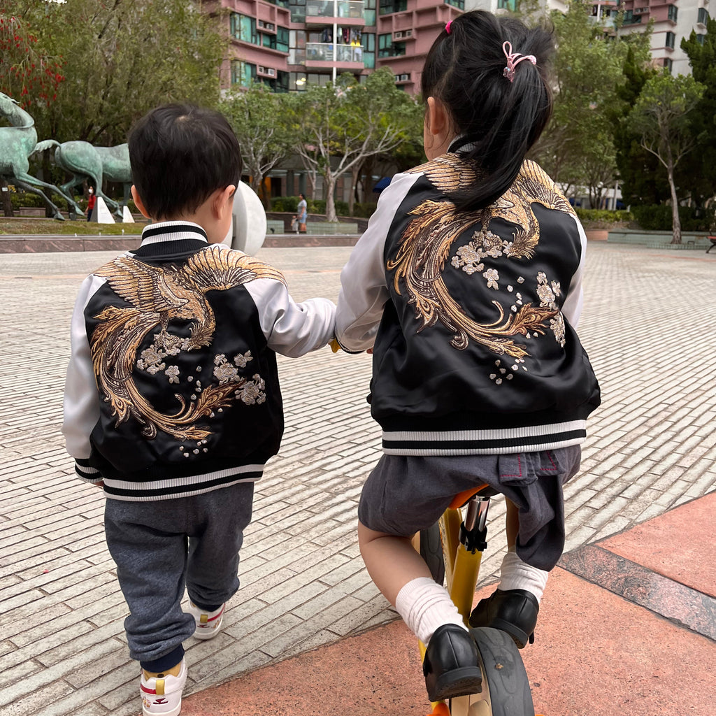 Phoenix Sukajan Souvenir Jacket for Kids